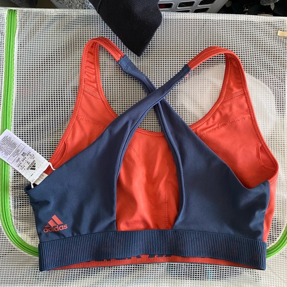 Adidas Don’t Rest 3 Stripes Medium Impact Sports Bra - Picture 3 of 5